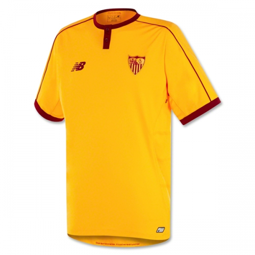 2016-17 Sevilla Yellow Away Soccer Jersey
